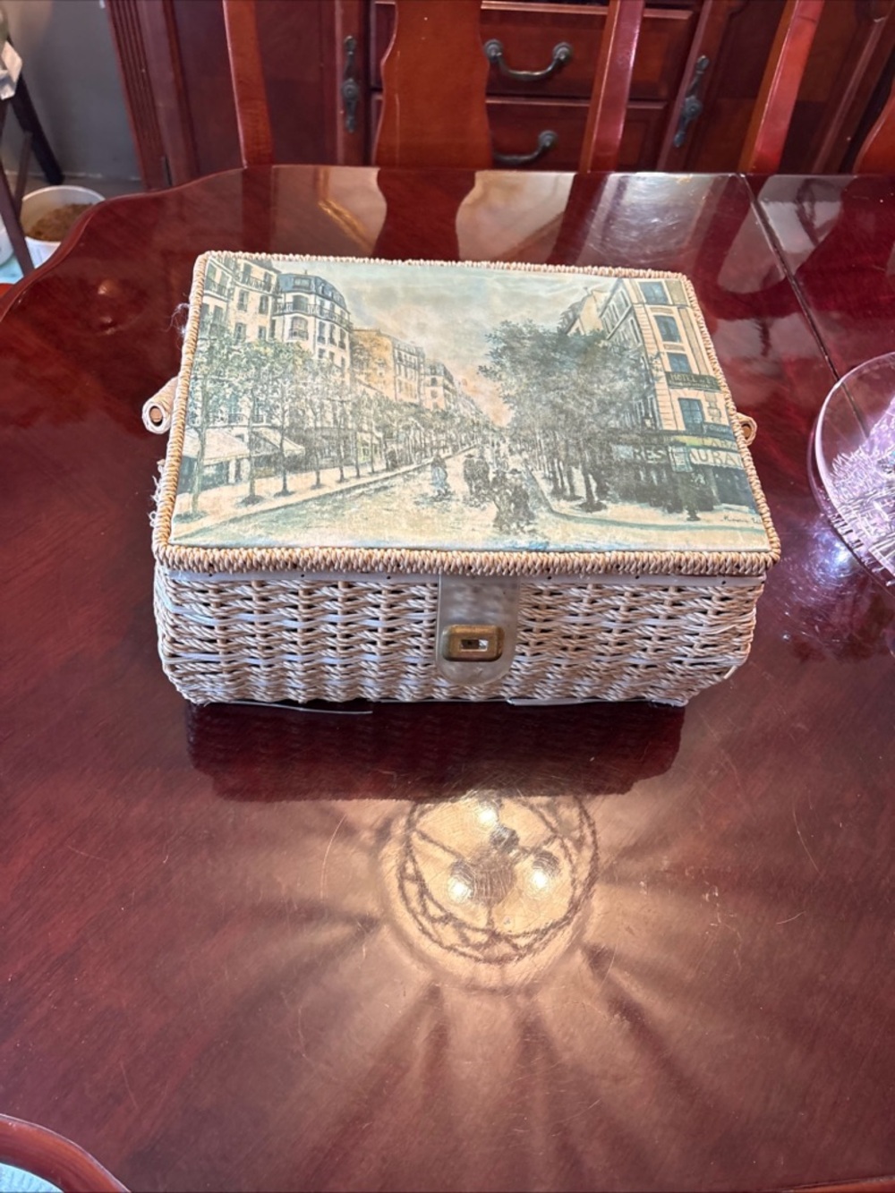 Vintage sewing box
